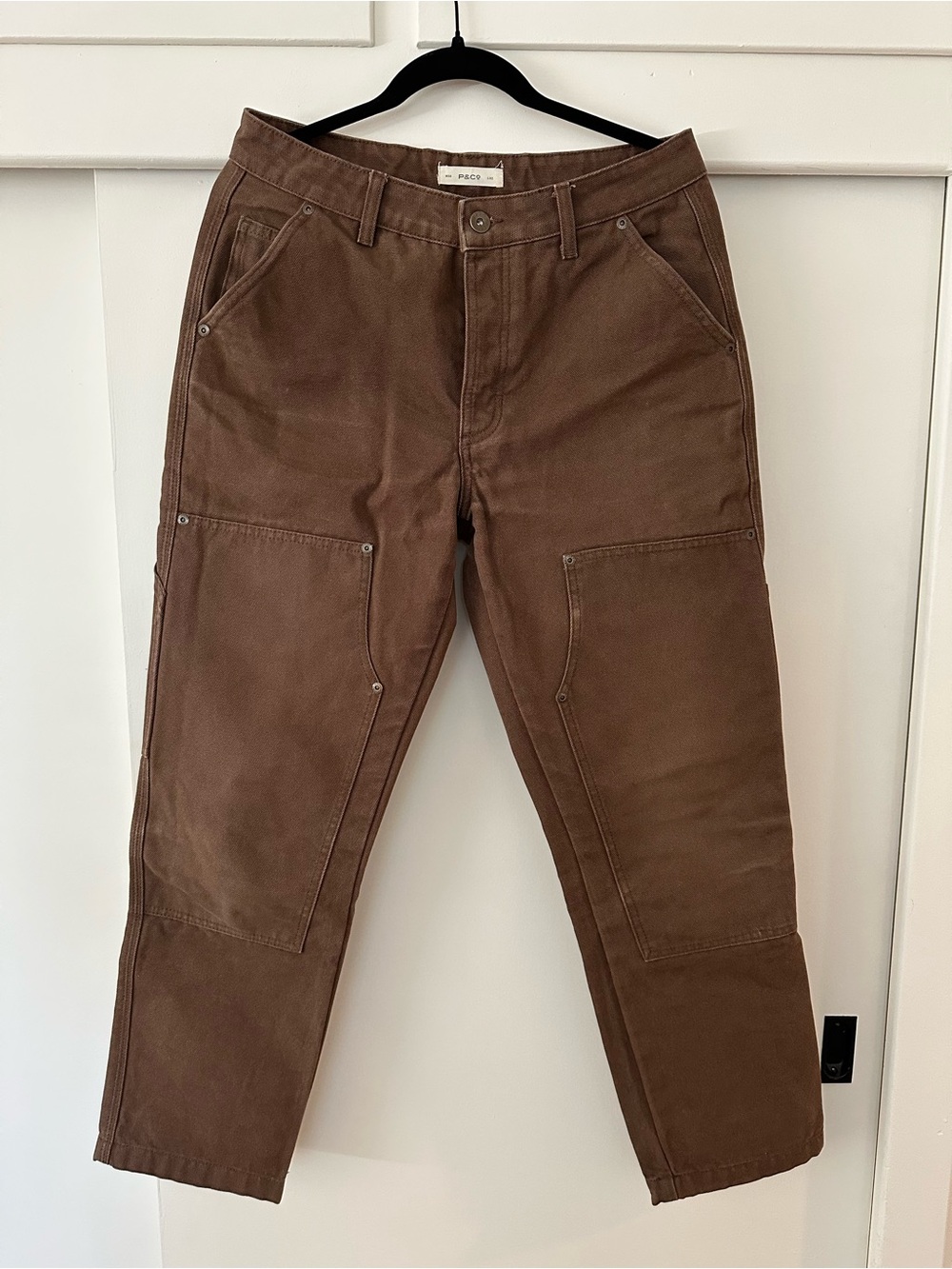 P&Co ALBION TAPERED CARPENTER PANT - CARIBOU BROWN 30